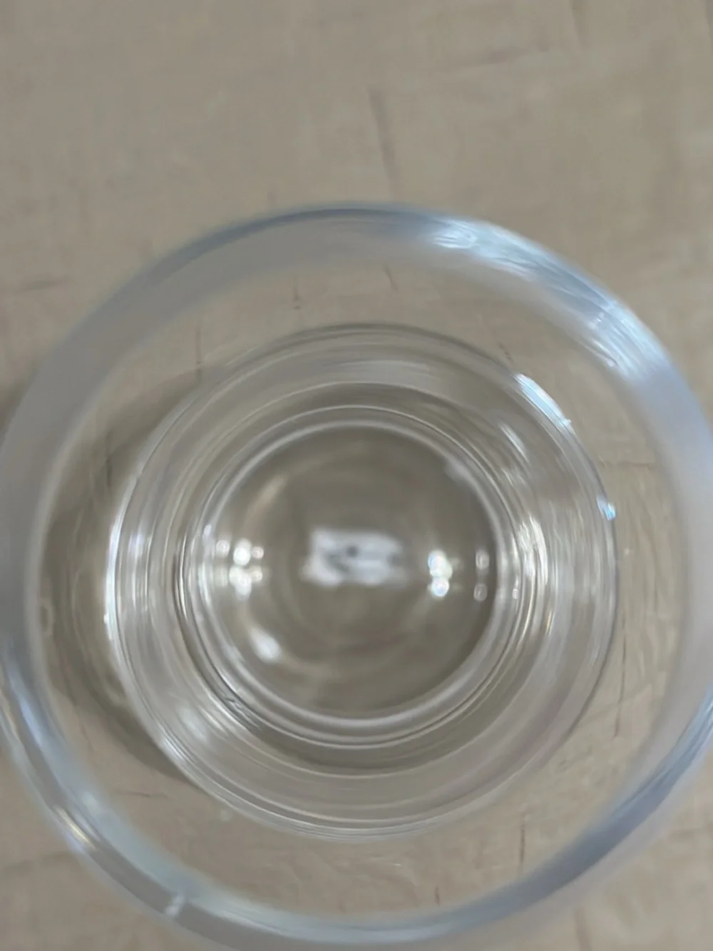 Vintage Clear Glass Vase from Poland Double Gourd silhouette